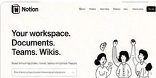 Preview of Notion website