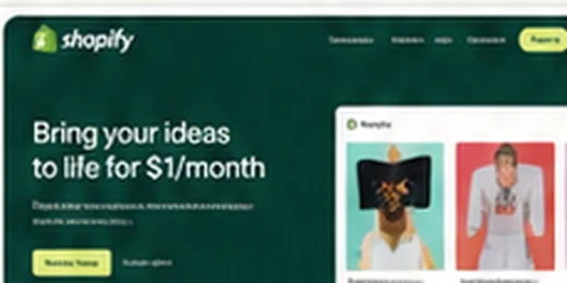 Preview of Shopify website
